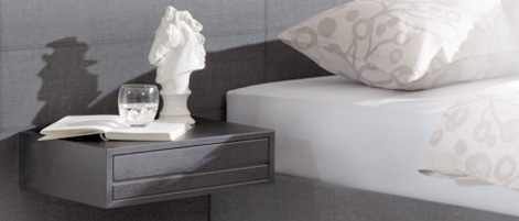 Swissflex nachttafel anthracite,wenge,noten, grijs, hout,zwevend, lade, hout, hangt aan het hoofdpaneel, design,modern,dealer slaapkenner theo bot, zwaag